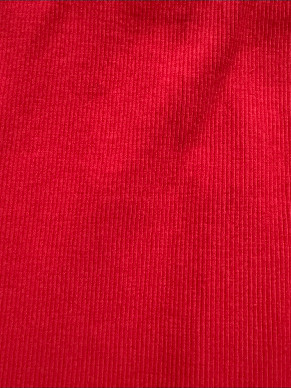 Free People Red Ribbed Cropped Tank Top - Picture 3 of 4